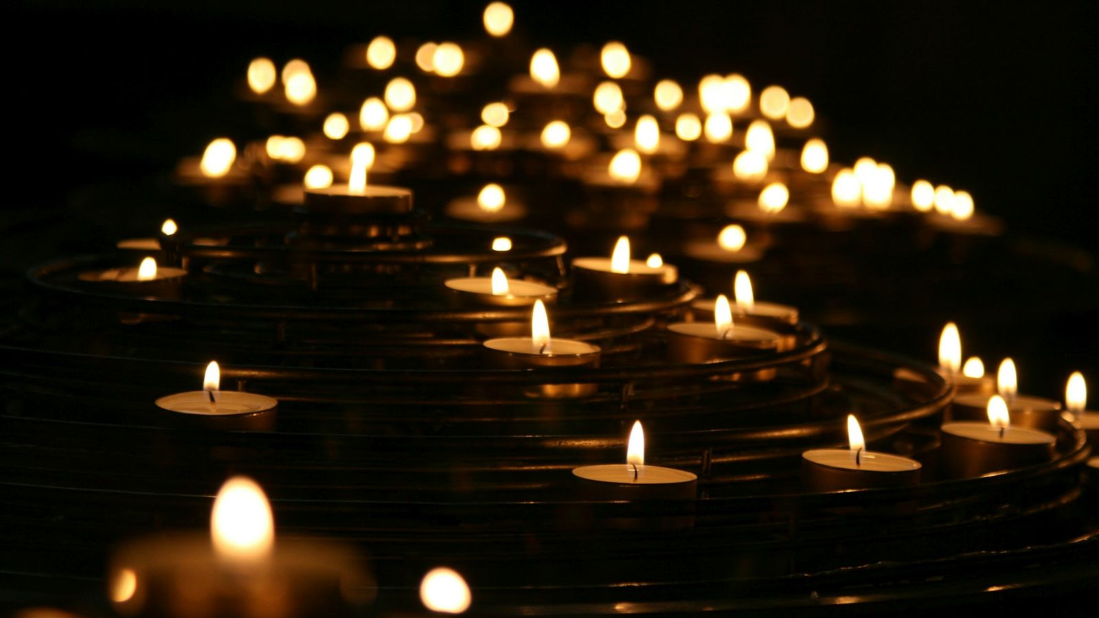 Soft candlelight in a quiet room