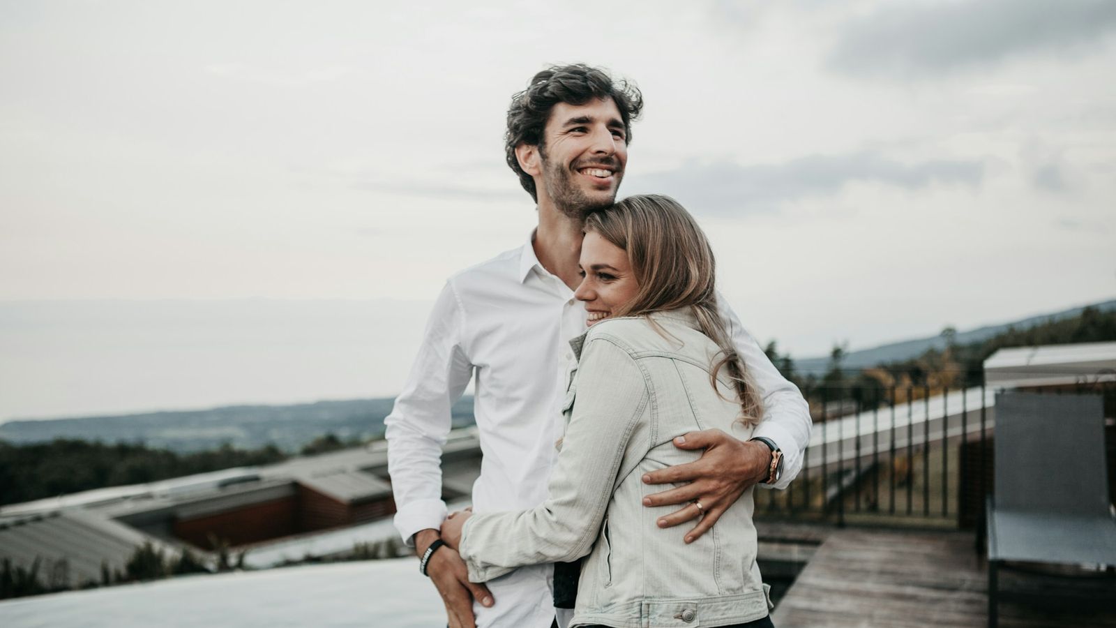 a couple embracing each other in comfort and support